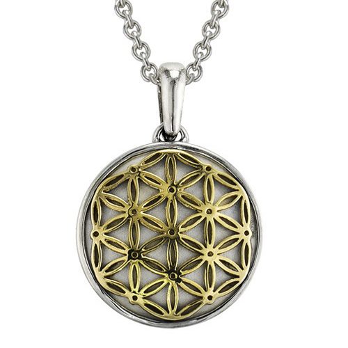 Flower Of Life Gold Cremation Pendant